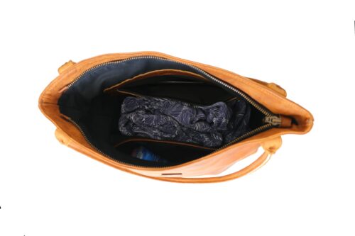 Tan Leather Goods - Ashley Leather Handbag - Toffee - Image 2