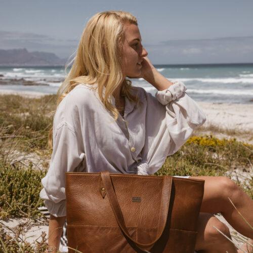 Tan Leather Goods - Emma Leather Handbag - Pecan