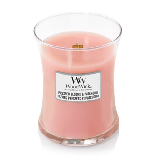 WoodWick Candle - Medium Jar - Pressed Blooms & Patchouli