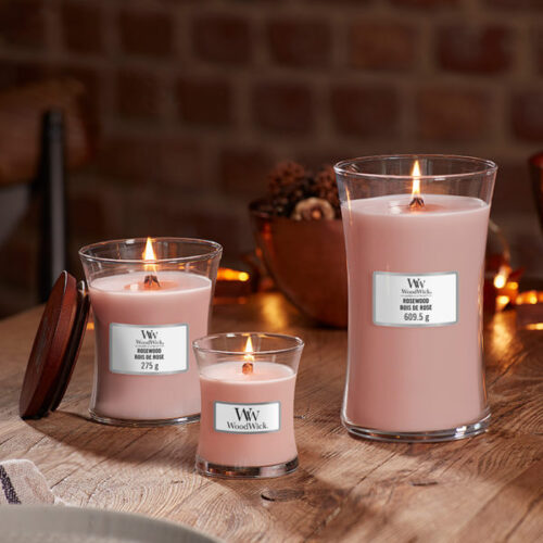 WoodWick Candle - Medium Jar - Rosewood - Image 2