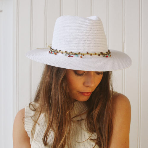 Headwear - Emily Fedora (White)