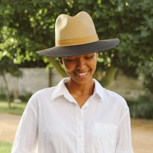 Headwear - Tyler Fedora (Black / Camel)