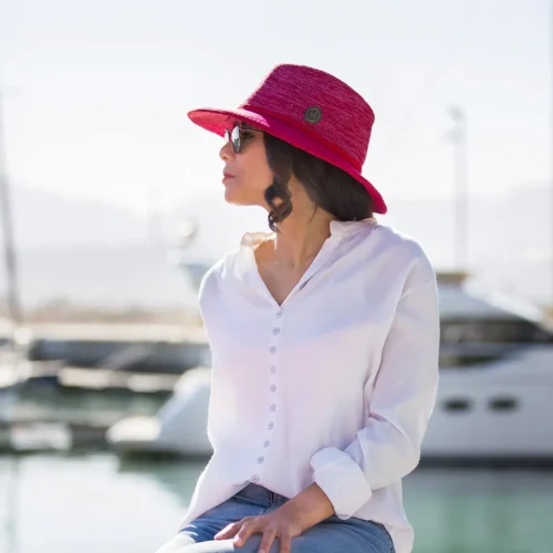 Headwear - Aston Fedora (Mixed Red)