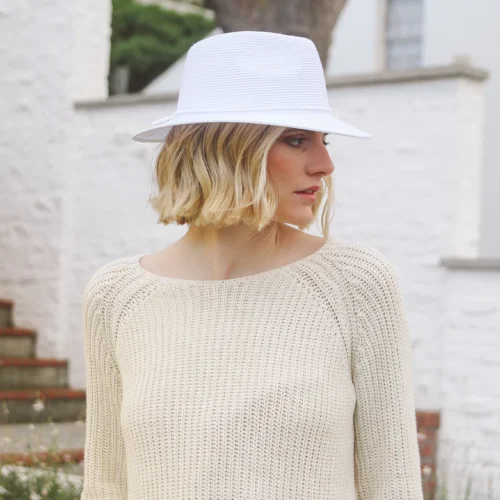 Headwear - Avoca Fedora (White)