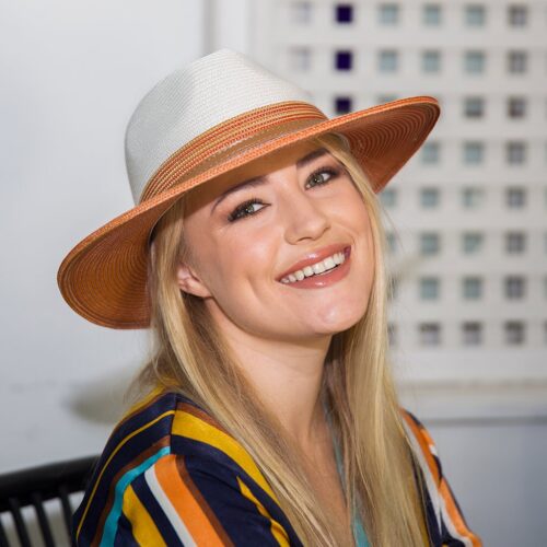 Headwear - Bella (Ivory / Tan)